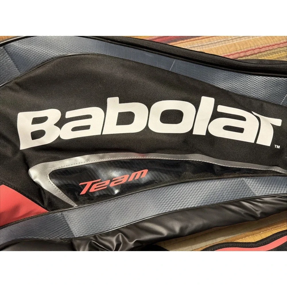 Babolat Team Black Neon Pink/Salmon & Racquet Tennis Bag
